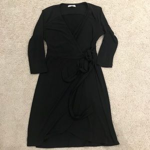 Black wrap dress, NY&Co